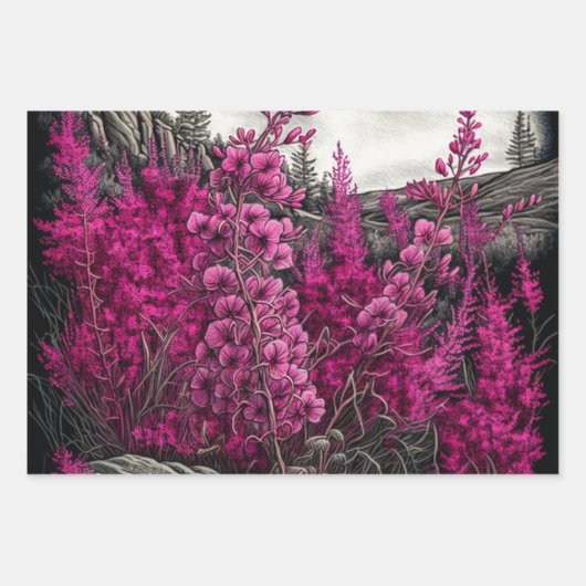 Fireweed 7 inpakpapier vel (Voorkant)