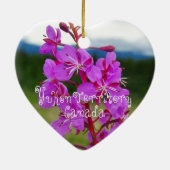 Fireweed Close-up; Yukon Territory, Canada Keramisch Ornament (Achterkant)