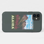 Fireweed & Mountains - Denali Nat'l Park Case-Mate iPhone Case (Achterkant (horizontaal))