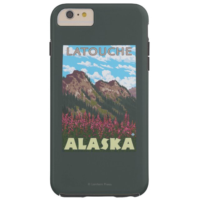Fireweed & Mountains - Latouche, Alaska Case-Mate iPhone Case (Achterkant)