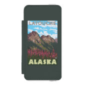 Fireweed & Mountains - Latouche, Alaska Incipio iPhone Portemonnee Hoesje (Voorkant Agenda)