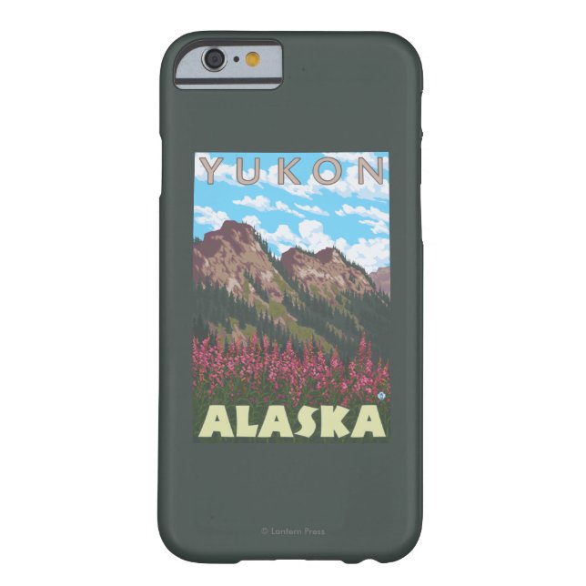 Fireweed & Mountains - Yukon, Alaska Case-Mate iPhone Case (Achterkant)