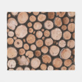 Firewood Logs   Fleece Deken (Voorkant (Horizontaal))
