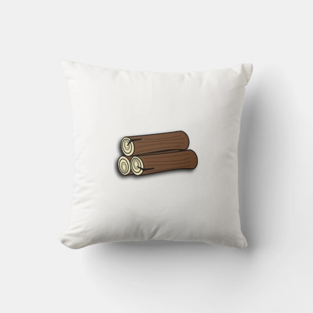 Firewood Logs Kussen (Voorkant)