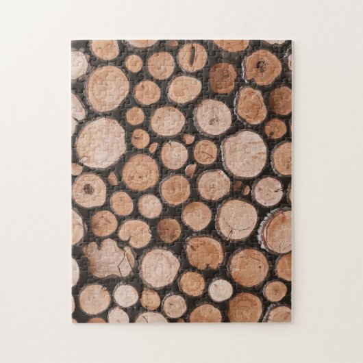 Firewood Logs Legpuzzel (Verticaal)