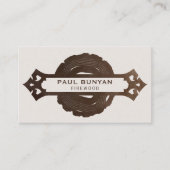 Firewood Lumberjack Tree Service Visitekaartje (Voorkant)