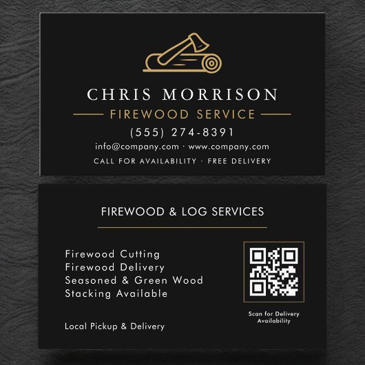 Firewood QR Code Visitekaartje