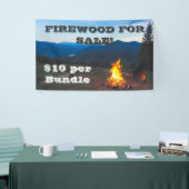 Firewood voor verkoop, bewerkingsprijs spandoek (Beurs)