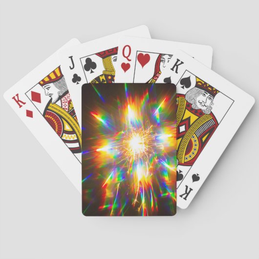 Firework Through 3D Glasses 1  Pokerkaarten (Achterkant)