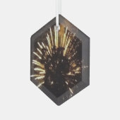 Fireworks 10 ornement hexagone en verre (Avant gauche)