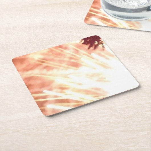 Fireworks 12 papieren onderzetters (Schuin)