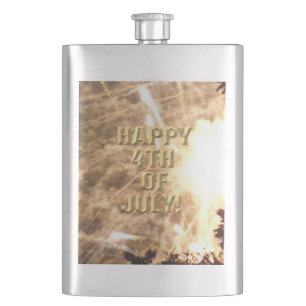 Fireworks 15 4 juillet fiole en acier inoxydable