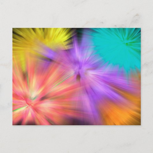 Fireworks #1 briefkaart (Voorkant)