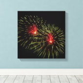 Fireworks 1 canvas afdruk (Insitu (Houten vloer))