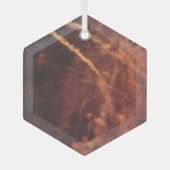 Fireworks 20 ornement hexagone en verre (Recto)