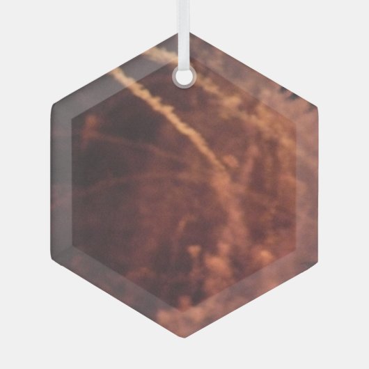 Fireworks 20 ornement hexagone en verre (Recto)