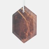 Fireworks 20 ornement hexagone en verre (Avant gauche)