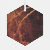 Fireworks 20 ornement hexagone en verre (Verso)