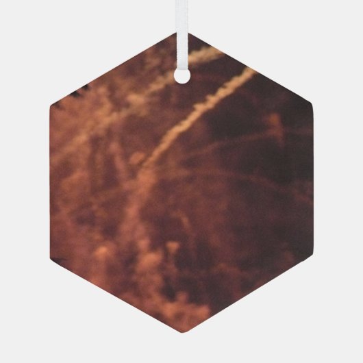 Fireworks 20 ornement hexagone en verre (Verso)