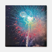 Fireworks 2 Inch Square Magnet Magneet (Voorkant)