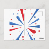 Fireworks 4 juillet BBQ Invitation (Dos)