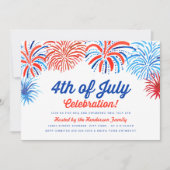 Fireworks 4 juillet Invitation (Devant)
