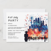 Fireworks 4 juillet Invitations (Devant)