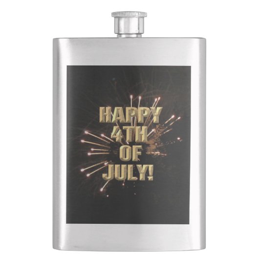 Fireworks 5 4 juillet flacon en acier inoxydable (devant)