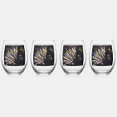 Fireworks 6 4 juillet ensemble de verres à vin 4 (Dos)