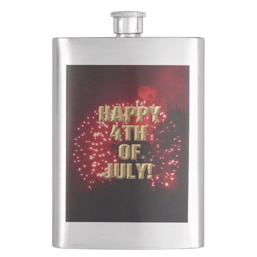 Fireworks 7 4 juillet flacon en acier inoxydable (devant)