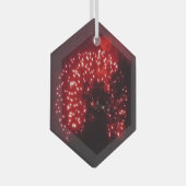 Fireworks 7 ornement hexagone en verre (Avant droite)