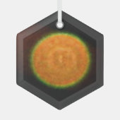 Fireworks 9 ornement hexagone en verre (Recto)