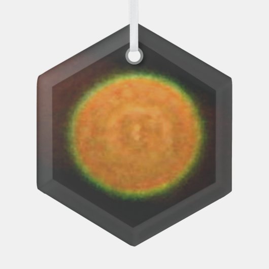 Fireworks 9 ornement hexagone en verre (Recto)