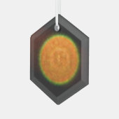 Fireworks 9 ornement hexagone en verre (Avant gauche)