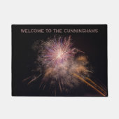 Fireworks aangepaste welkomstmat deurmat (Voorkant)