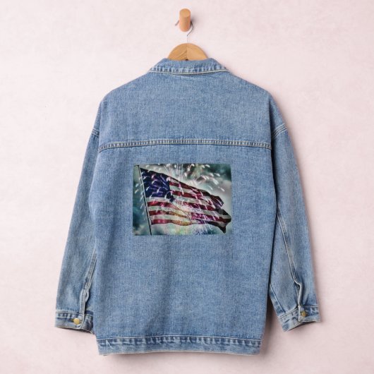 Fireworks-achtergrond Denim Jacket (Hangar)