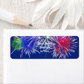 Fireworks-achtergrond Etiket (Insitu)