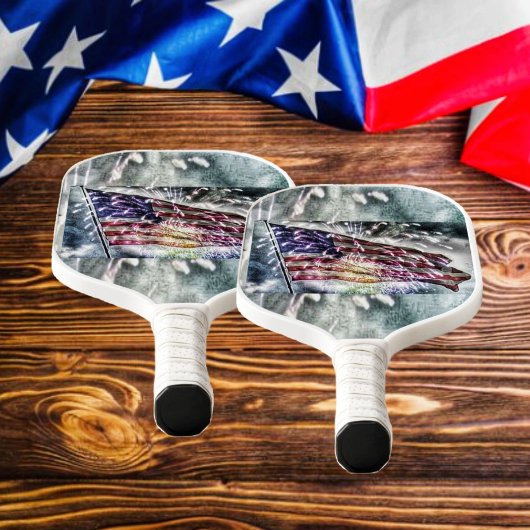 Fireworks Achtergrond II Pickleball Paddle