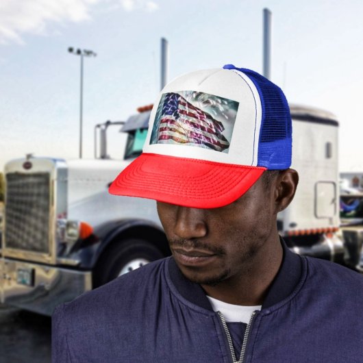 Fireworks-achtergrond Trucker Pet