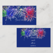 Fireworks-achtergrond Visitekaartje (Voorkant / Achterkant)