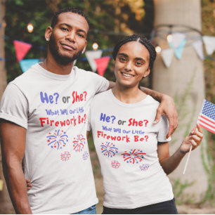 Fireworks American Gender onthulling T-shirt