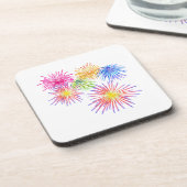 Fireworks Big Party Celebration Firecrackers Bier Onderzetter (Linkerzijde)