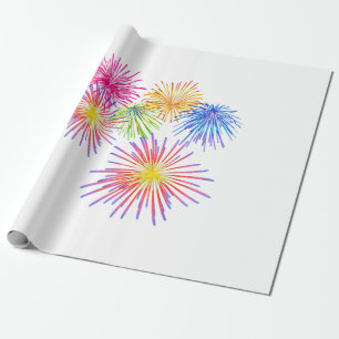 Fireworks Big Party Celebration Firecrackers Cadeaupapier