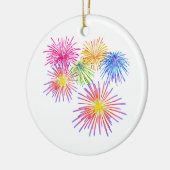 Fireworks Big Party Celebration Firecrackers Keramisch Ornament (Links)