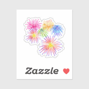 Fireworks Big Party Celebration Firecrackers Sticker