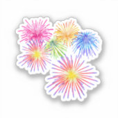 Fireworks Big Party Celebration Firecrackers Sticker (Voorkant)