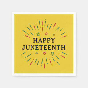 Fireworks Black Independence Day Happy Juneteenth Servet