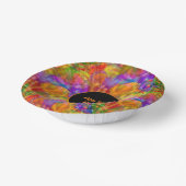 Fireworks - Bright Paint Spletters - voeg tekst to Papieren Kommen (Gebogen)