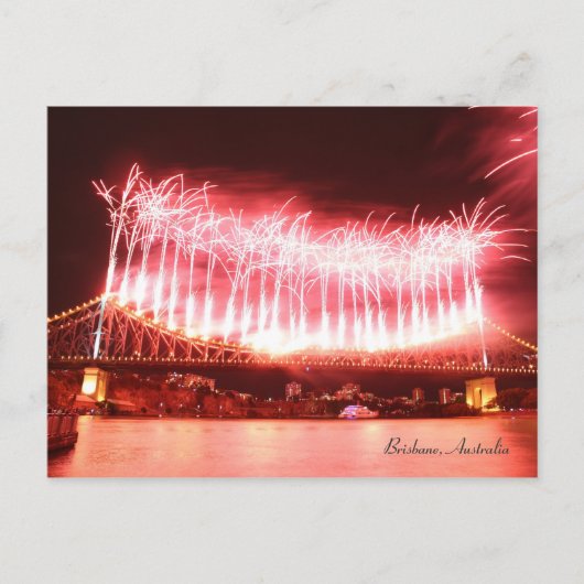 Fireworks Brisbane, Australie - Carte postale (Devant)