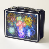 Fireworks Burns Metal Lunchbox (Dos)